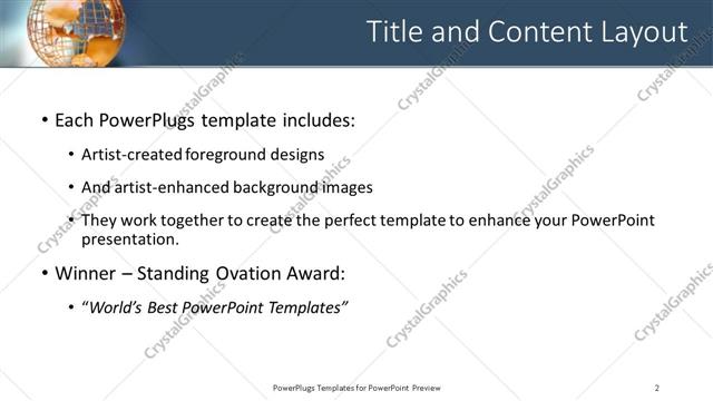 Title and Content presentation slide layout