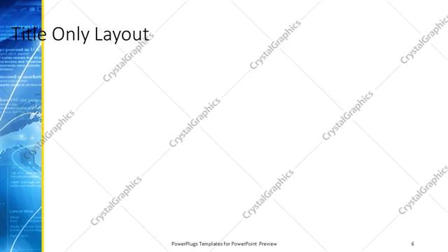 Title Only presentation slide layout