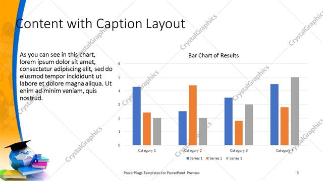 Content with Caption presentation slide layout