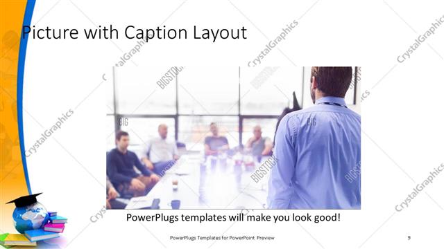 Picture with Caption presentation slide layout