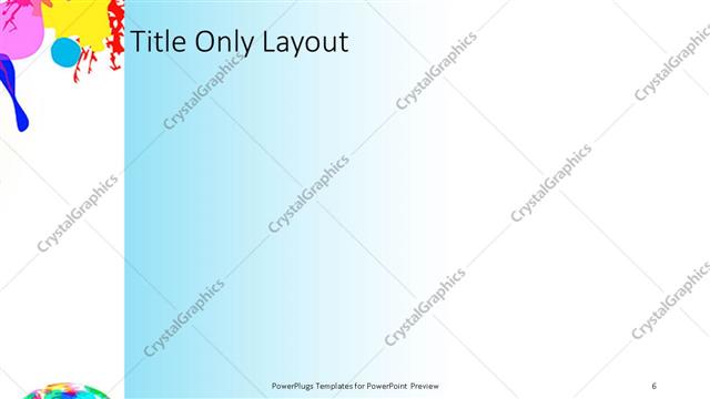 Title Only presentation slide layout