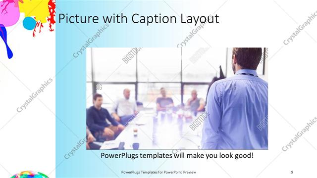 Picture with Caption presentation slide layout