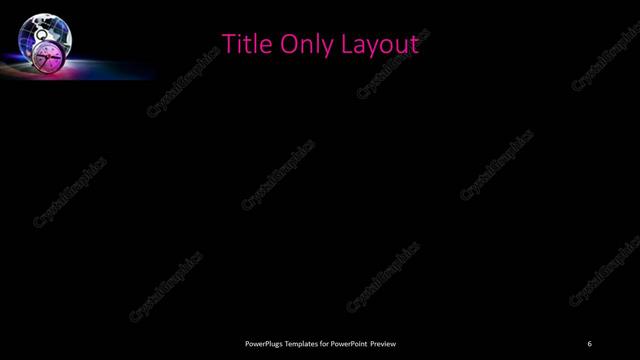 Title Only presentation slide layout