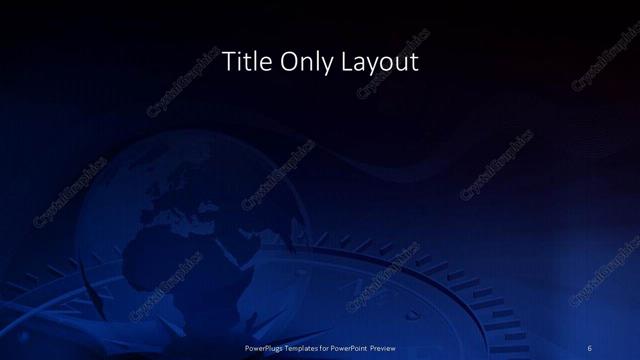 Title Only presentation slide layout