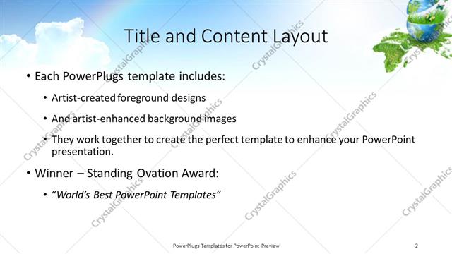 Title and Content presentation slide layout