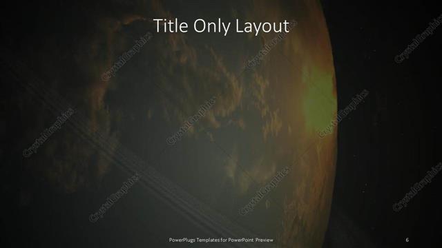 Title Only presentation slide layout