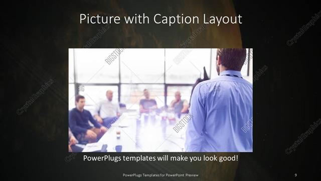 Picture with Caption presentation slide layout