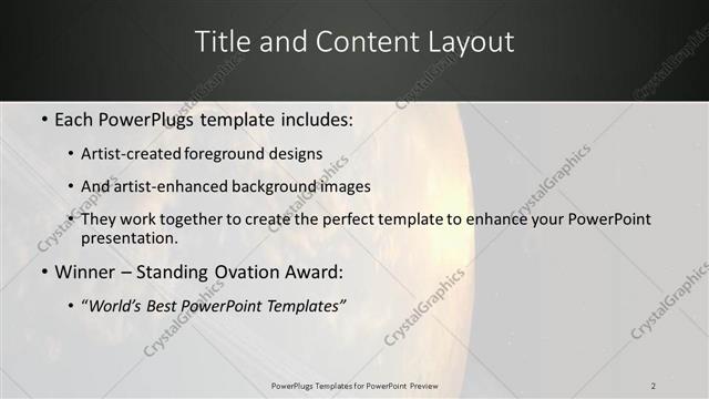 Title and Content presentation slide layout