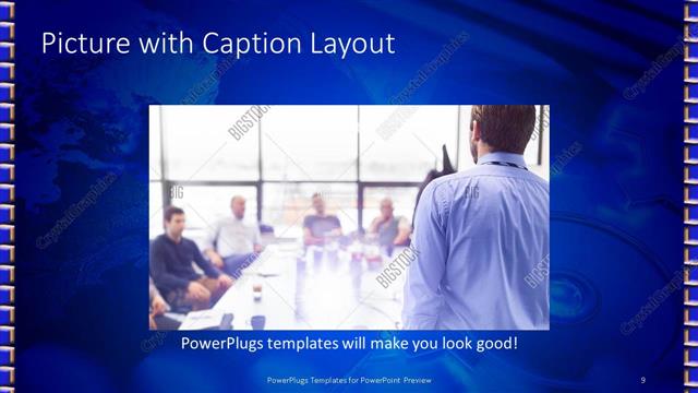 Picture with Caption presentation slide layout