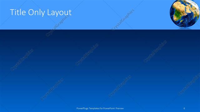 Title Only presentation slide layout