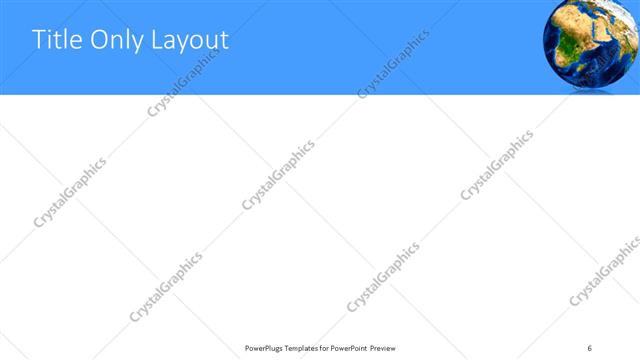 Title Only presentation slide layout