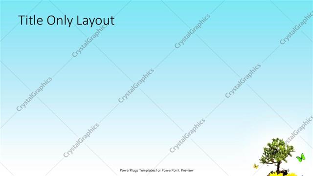 Title Only presentation slide layout