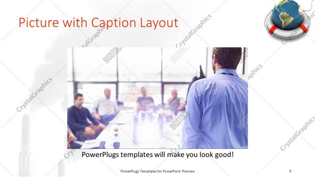 Picture with Caption presentation slide layout