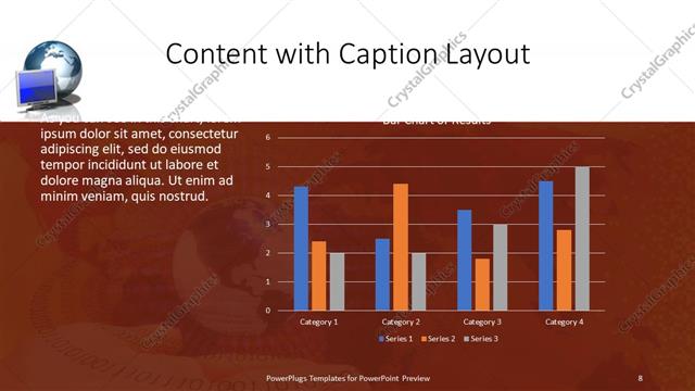 Content with Caption presentation slide layout