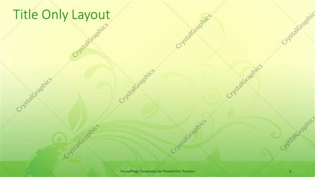 Title Only presentation slide layout