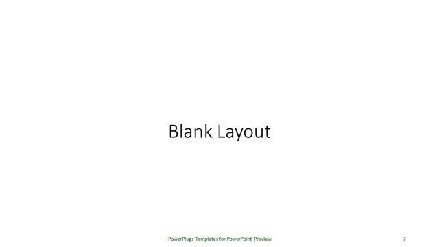 Blank presentation slide layout