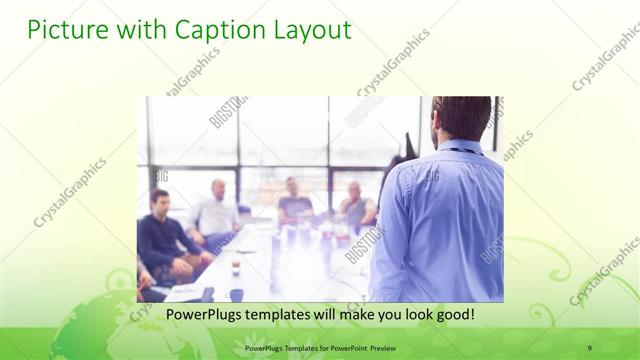 Picture with Caption presentation slide layout