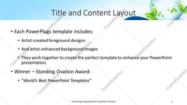 Title and Content presentation slide layout