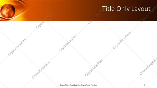 Title Only presentation slide layout