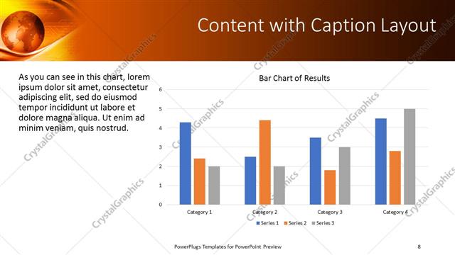 Content with Caption presentation slide layout