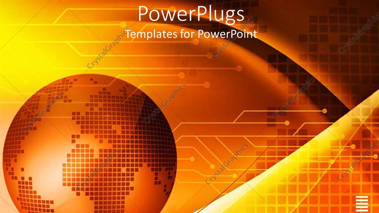 Featuring a Globe with a Golden Background