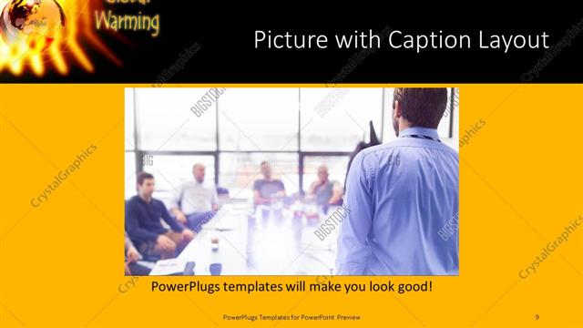 Picture with Caption presentation slide layout