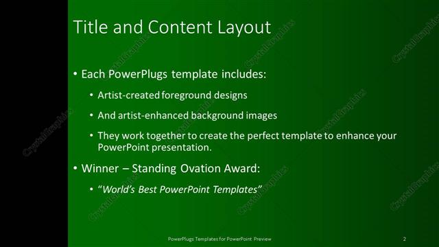Title and Content presentation slide layout