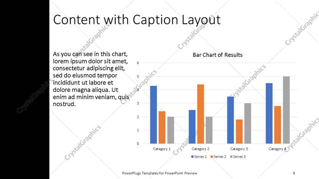 Content with Caption presentation slide layout