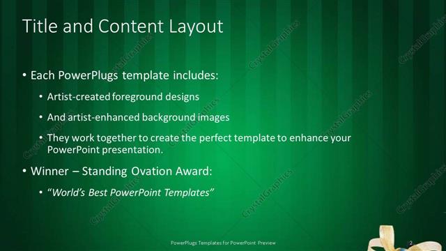 Title and Content presentation slide layout