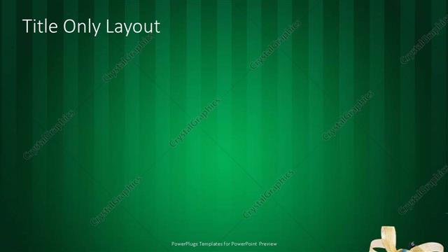 Title Only presentation slide layout