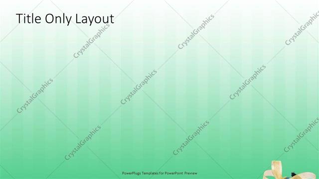 Title Only presentation slide layout