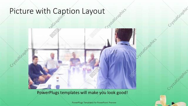 Picture with Caption presentation slide layout