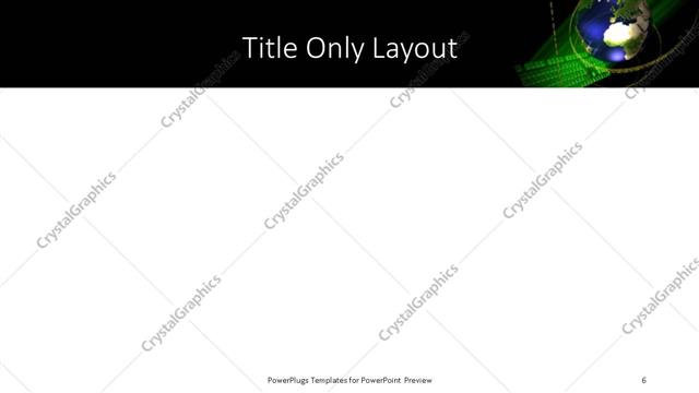 Title Only presentation slide layout