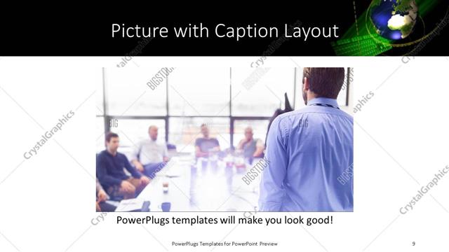 Picture with Caption presentation slide layout