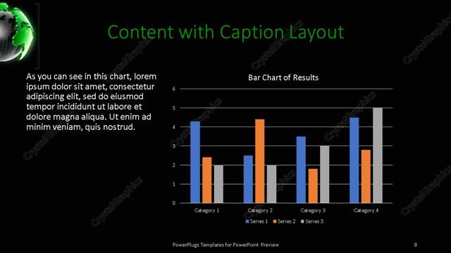 Content with Caption presentation slide layout