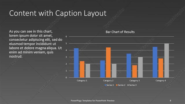 Content with Caption presentation slide layout