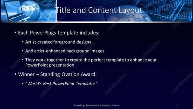 Title and Content presentation slide layout