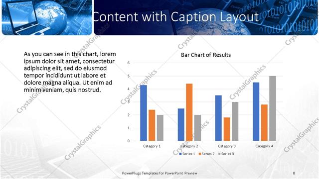 Content with Caption presentation slide layout