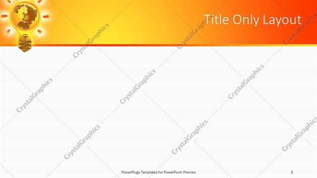 Title Only presentation slide layout