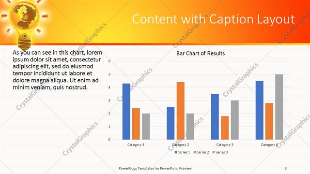 Content with Caption presentation slide layout