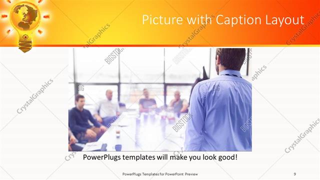 Picture with Caption presentation slide layout