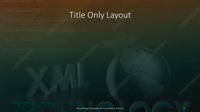 Title Only presentation slide layout