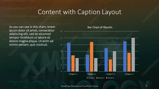 Content with Caption presentation slide layout