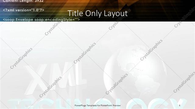 Title Only presentation slide layout