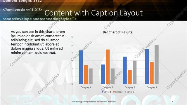 Content with Caption presentation slide layout