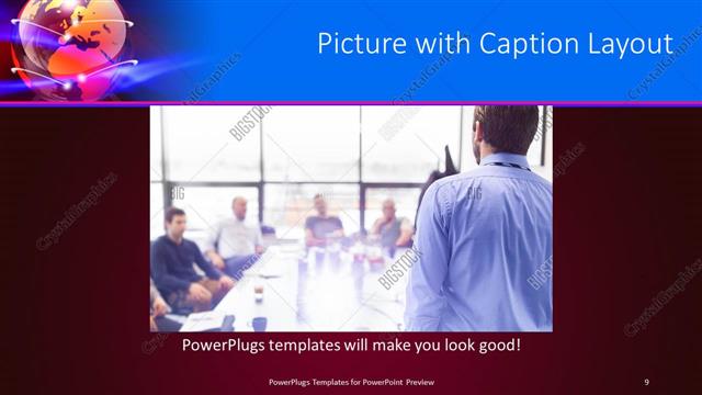 Picture with Caption presentation slide layout