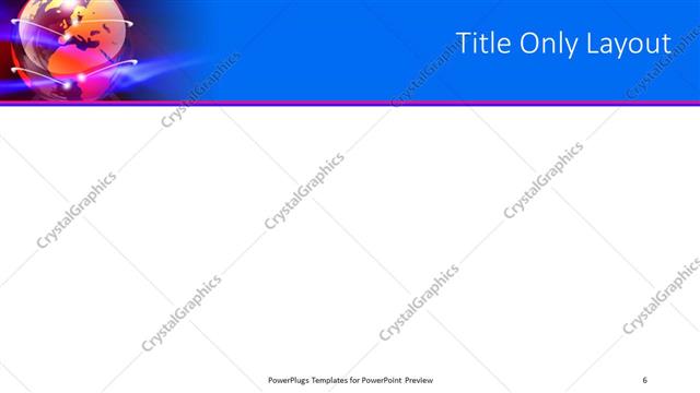 Title Only presentation slide layout