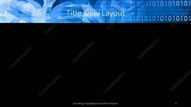 Title Only presentation slide layout