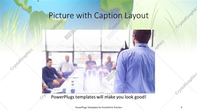 Picture with Caption presentation slide layout