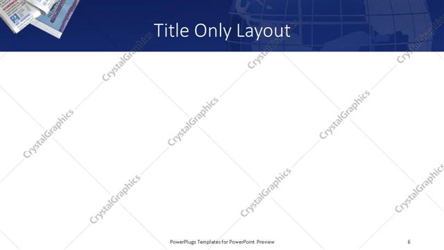 Title Only presentation slide layout